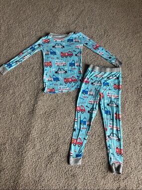 4T Little Sleepies Vehicle-Print Pajama Set
